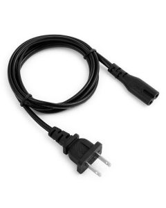 AC Power Cord with C7 & US Style Plug, 6 Ft