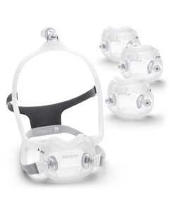 DreamWear Full Face CPAP Mask and Headgear - S & M Frame, M Cushion