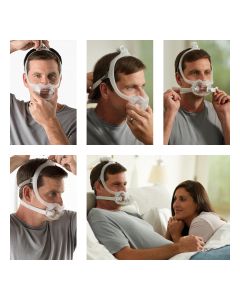 DreamWear Full Face CPAP Mask and Headgear - S & M Frame, M Cushion